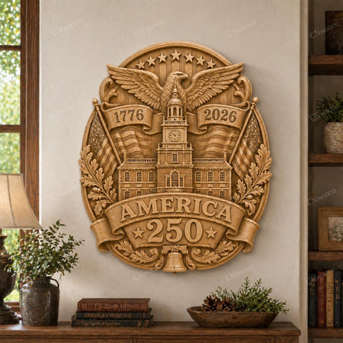 Fichier CNC & impression 3D America 250 bundle, pack de 3 reliefs patriotiques STL, anniversaire USA 1776 2026