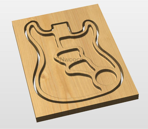 Fichier CNC planche guitare charcuterie, planche fromage design, digital download, fichiers stl dxf svg crv3d