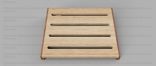 Fichier CNC pedalboard guitare – plan pour pédalier avec formats dxf svg pdf crv3d crv, compatible VCarve STL