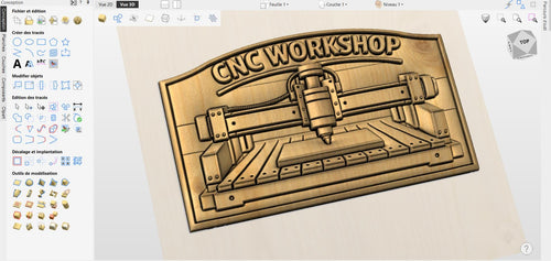 Fichier CNC panneau – bas-relief bois 3D pour sculpture CNC, décoration murale STL