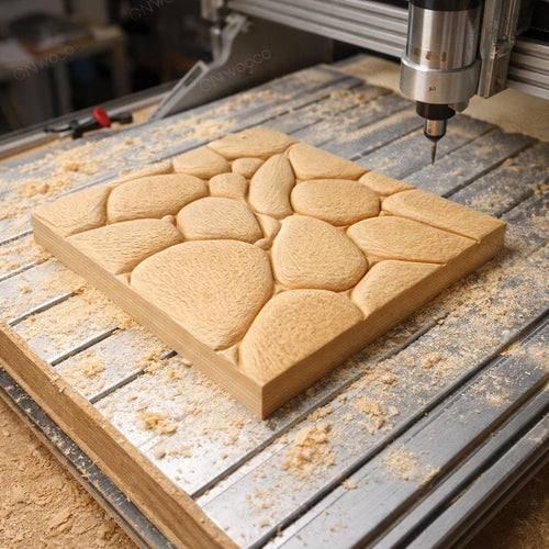 Fichier CNC panneau texture bois décorative – bas-relief motif pour sculpture bois, design panneau mural et porte de meuble STL
