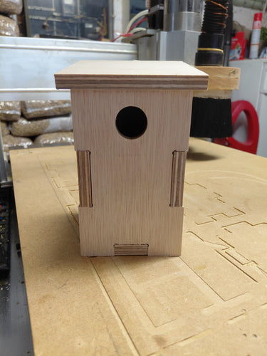 Fichier CNC nichoir oiseaux, modèle 3D jardin, digital download, fichiers dxf svg ai pdf crv crv3d