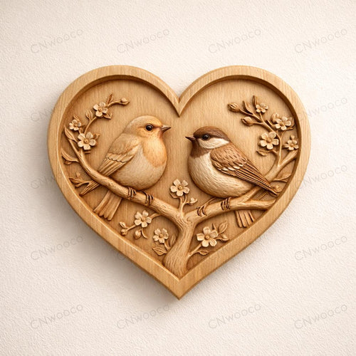 Fichier CNC boîte cœur, design romantique, digital download, fichiers stl dxf svg pdf ai crv crv3d