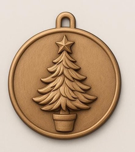 Fichier CNC décoration de Noël – bas-relief ornement 3D pour sculpture bois, compatible VCarve Aspire, crv3d crv STL