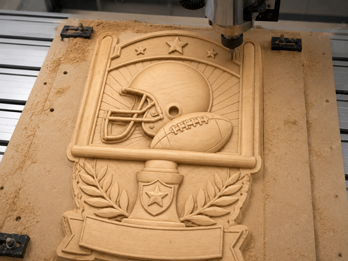 CNC & impression 3D football américain, casque et ballon sport, trophée mural à personnaliser, fichier STL très haute qualité