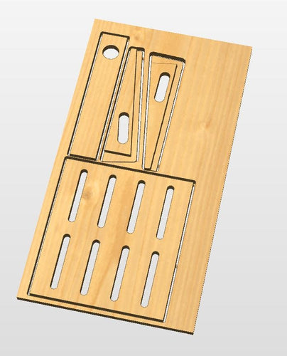 Fichier CNC pedalboard guitare, support pédales effet, digital download, fichiers stl dxf svg pdf crv crv3d