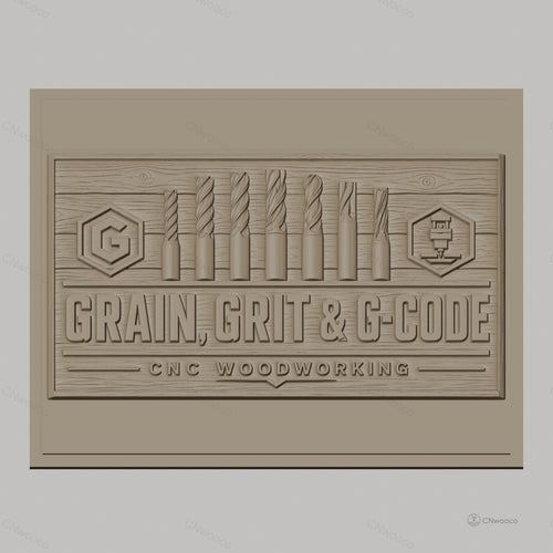 Fichier CNC & impression 3D outils de fraisage, forêt, fraises de coupe, grain bois, haute qualité relief STL