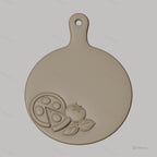Fichier CNC pizza, tomate et basilic, bas-relief pour sculpture sur bois, STL