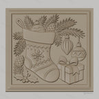 Fichier CNC & impression 3D Noël, chaussette de Noël, décorations, cadeau, haute qualité relief STL