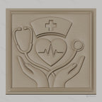 Fichier CNC & impression 3D Hemodialyse santé infirmière stéthoscope coeur infirmière haute qualité relief STL