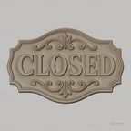 Fichier CNC & impression 3D enseigne CLOSED décorative classique, STL très haute qualité