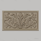Fichier CNC & impression 3D feuillage ornemental, élégante décoration baroque haute qualité relief STL