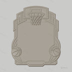 Fichier CNC & impression 3D enseigne basketball, panneau décoratif avec ballon et panier, STL très haute qualité