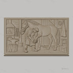 Fichier CNC & impression 3D maréchal-ferrant, cheval, atelier, étrier, enclume, haute qualité relief STL