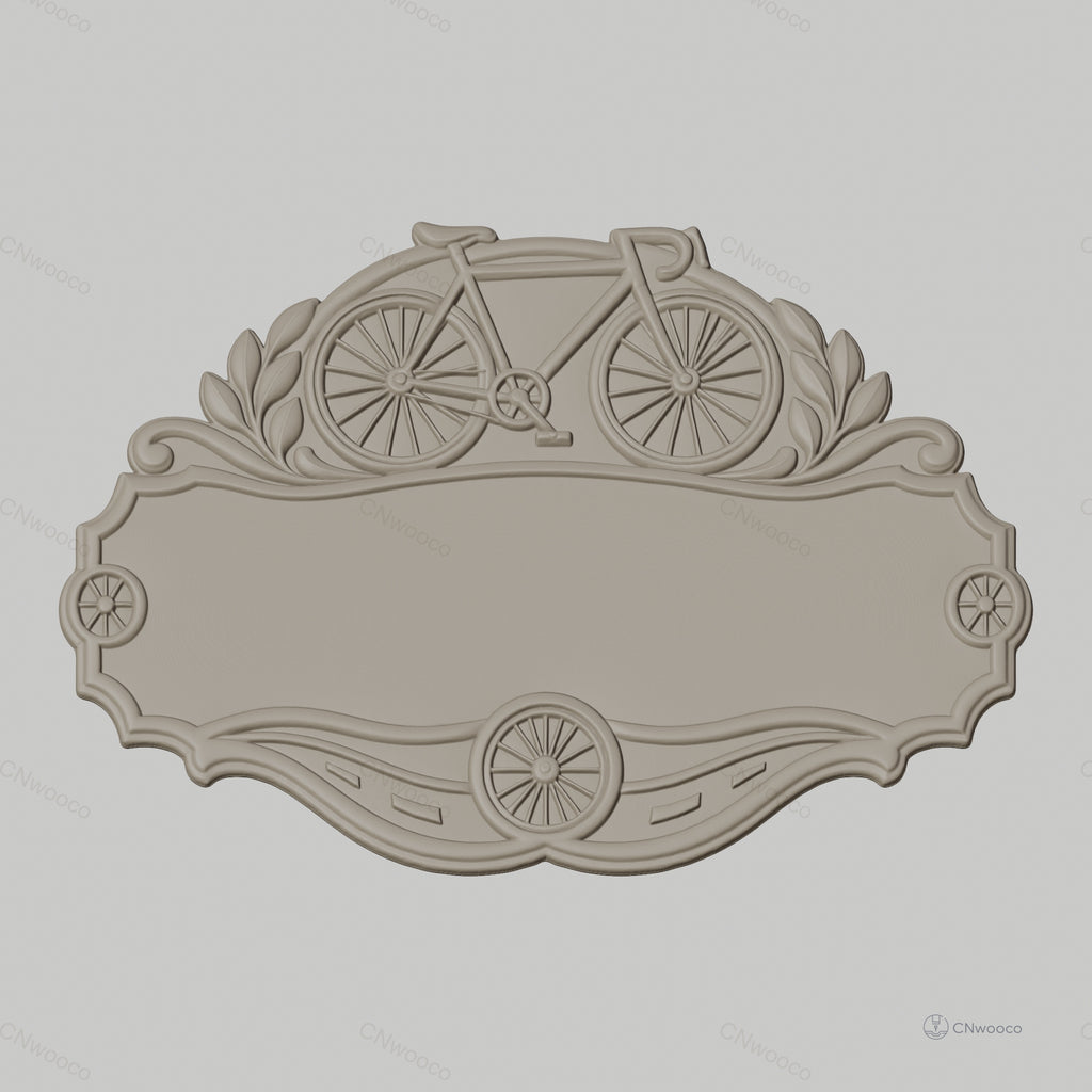 Fichier CNC & impression 3D enseigne vélo vintage design, STL très haute qualité