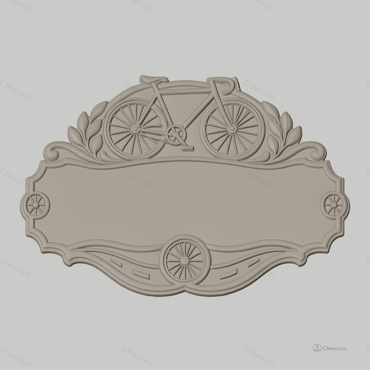 Fichier CNC & impression 3D enseigne vélo vintage design, STL très haute qualité