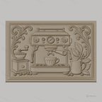 Fichier CNC & impression 3D machine à café, moulin, tasse, plante de café, haute qualité relief STL