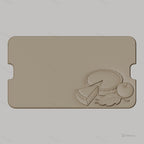 Fichier CNC tarte pomme feuille bas-relief pour sculpture sur bois, STL
