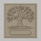 Fichier CNC & impression 3D arbre de l'amour, oiseaux sur branches avec cœur, haute qualité relief STL