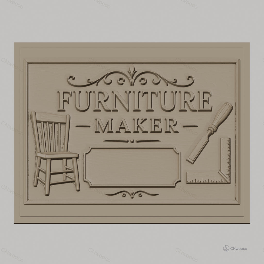 Fichier CNC & impression 3D meuble, chaise, ciseau, équerre, haute qualité relief STL