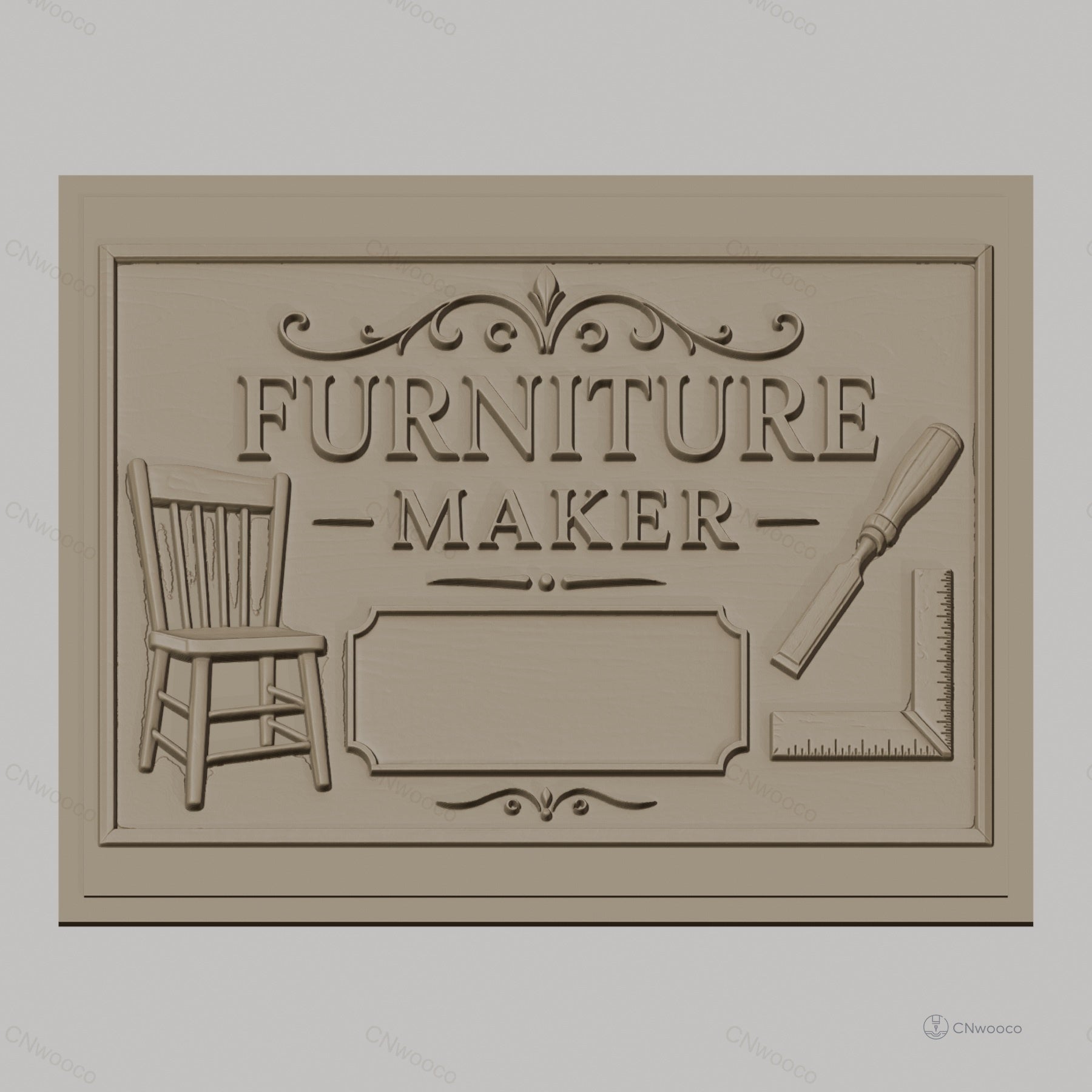 Fichier CNC & impression 3D meuble, chaise, ciseau, équerre, haute qualité relief STL
