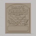 Fichier CNC & impression 3D garage de papa, boîte à outils, clés, vis et écrous haute qualité relief STL