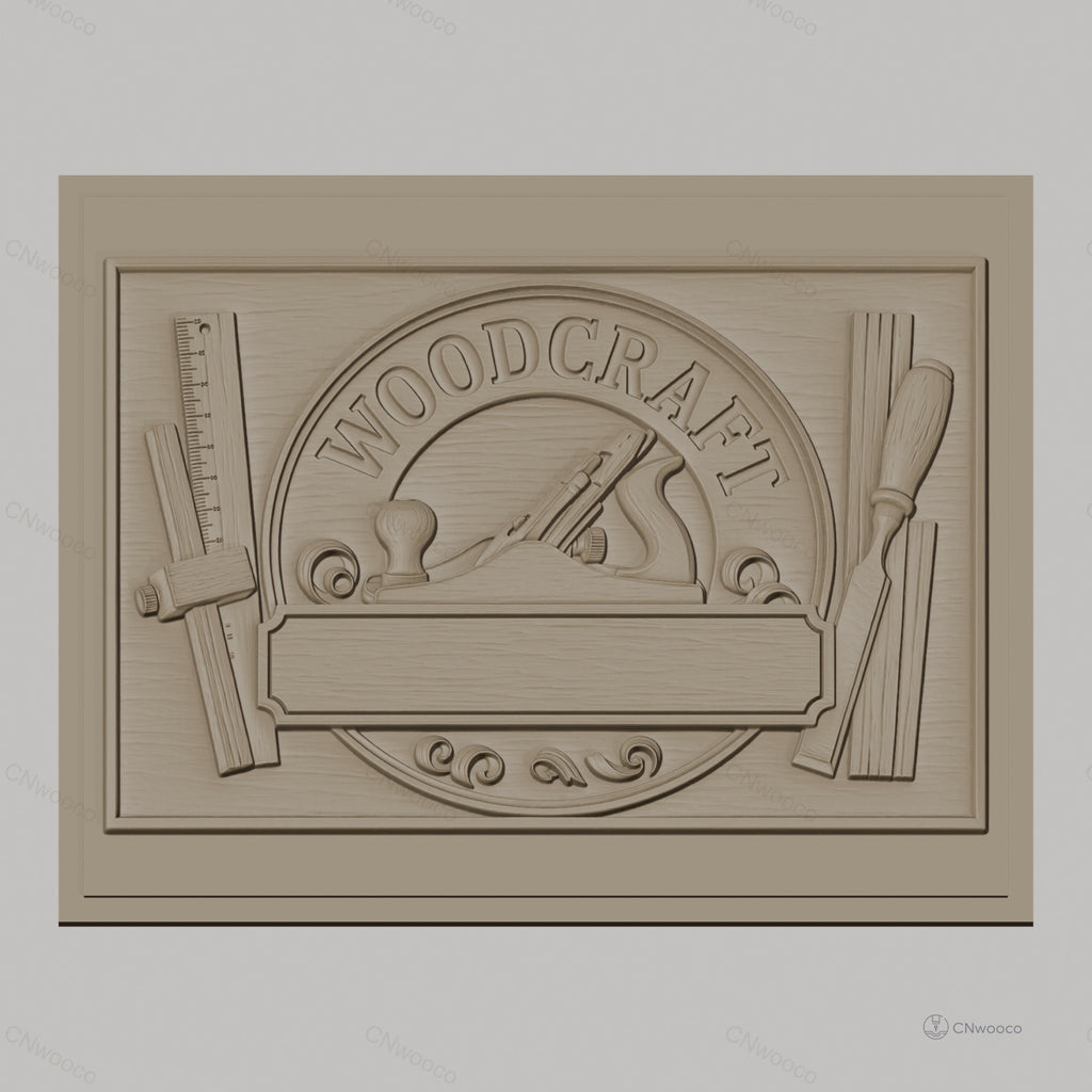 Fichier CNC & impression 3D bois, outils de menuisier et plaque personnalisable, haute qualité relief STL