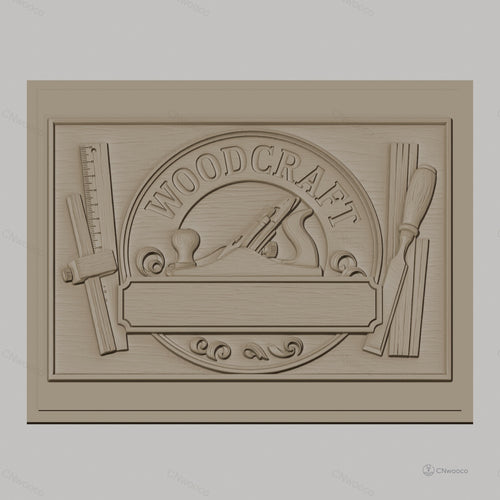 Fichier CNC & impression 3D bois, outils de menuisier et plaque personnalisable, haute qualité relief STL