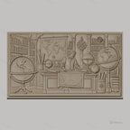 Fichier CNC & impression 3D cartographie, bibliothèques, globes terrestres, homme et cartes ancienne, haute qualité relief STL