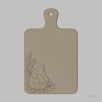 Fichier CNC Poule, panier d'œufs et épis de blé, bas-relief pour sculpture sur bois, STL