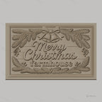 Fichier CNC & impression 3D Noël, décorations de ferme, cloches, pommes de pin, haute qualité relief STL