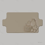 Fichier CNC décoration pancakes sirop feuilles d'érable bas-relief pour sculpture sur bois, STL