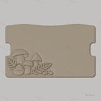 Fichier CNC champignons et nature, bas-relief pour sculpture sur bois, STL