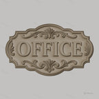 Fichier CNC & impression 3D plaque Office décoration florale, STL très haute qualité