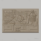 Fichier CNC & impression 3D anatomie humaine, cerveau, œil, torso, haute qualité relief STL