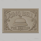 Fichier CNC & impression 3D Ring Bell, cloche de service décorative, haute qualité relief STL