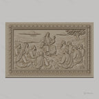 Fichier CNC & impression 3D Jésus enseignant ses disciples, scène biblique panoramique, haute qualité relief STL