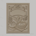 Fichier CNC & impression 3D pain et blé, relief de différentes miches et épis, haute qualité relief STL