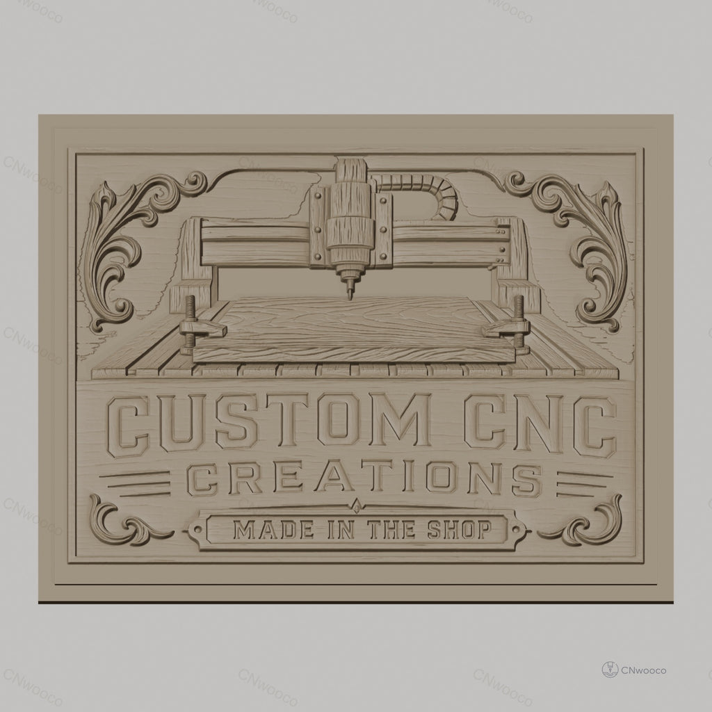 Fichier CNC & impression 3D Machine CNC sur planche de bois, ornement floral décoratif, haute qualité relief STL