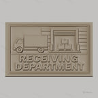 Fichier CNC & impression 3D receiving department camion palettes cartons relief, haute qualité relief STL