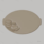 Fichier CNC foulards, pain, beurre et miel, bas-relief pour sculpture sur bois, STL