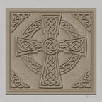Fichier CNC & impression 3D Croix celtique, motifs noués et ornementations celtiques, haute qualité relief STL