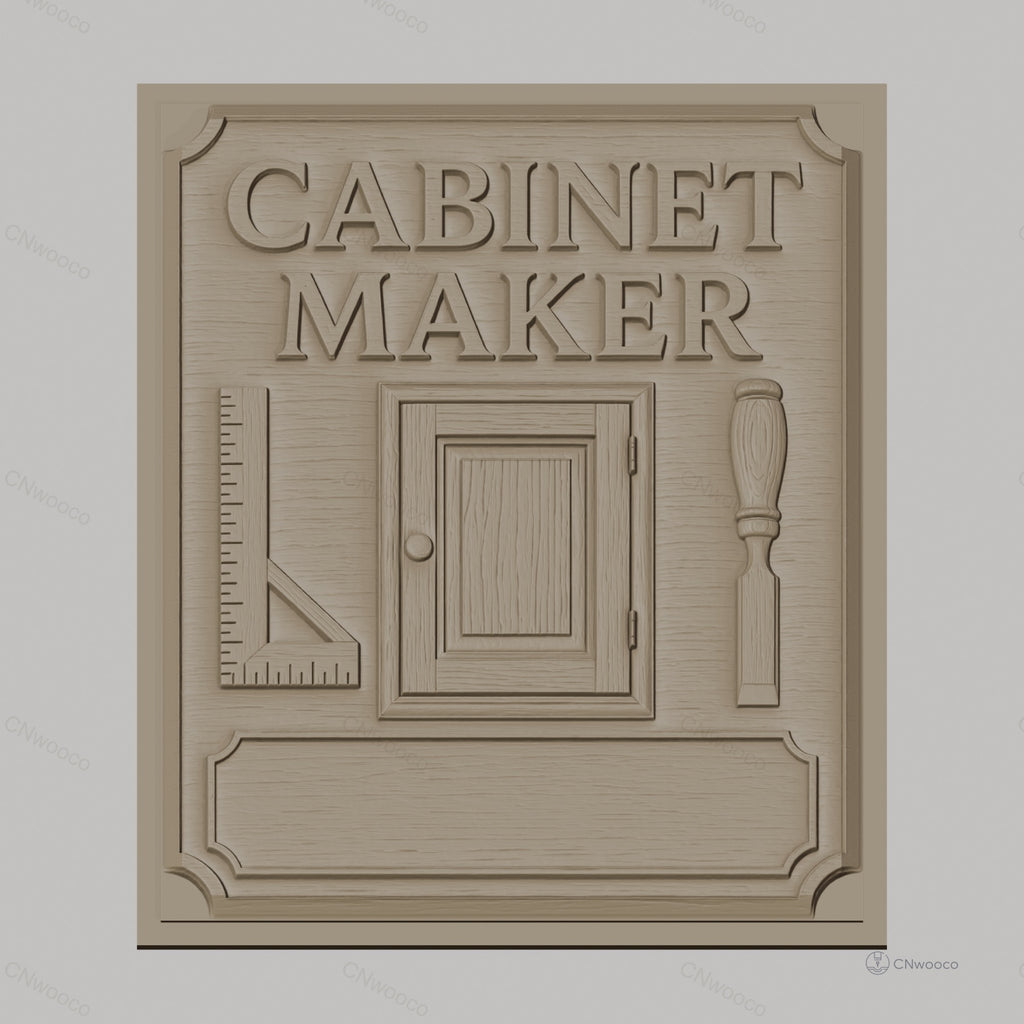 Fichier CNC & impression 3D Cabinet Maker, porte, équerre, ciseau à bois, haute qualité relief STL