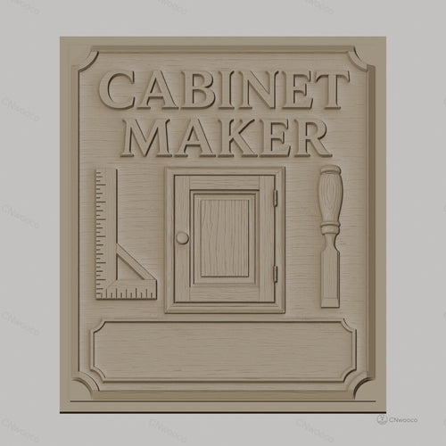 Fichier CNC & impression 3D Cabinet Maker, porte, équerre, ciseau à bois, haute qualité relief STL