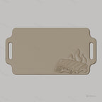 Fichier CNC barbecue ribs flaming meat bas-relief pour sculpture sur bois, STL