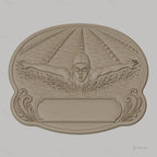 Fichier CNC & impression 3D plaque de récompense natation, nageur papillon éclaboussant, STL très haute qualité