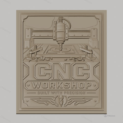 Fichier CNC & impression 3D atelier CNC, fraiseuse, machine à bois, haute qualité relief STL