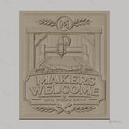 Fichier CNC & impression 3D atelier bois CNC, machine, plaque de bois, outils haute qualité relief STL