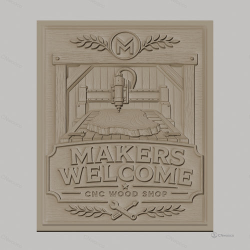 Fichier CNC & impression 3D atelier bois CNC, machine, plaque de bois, outils haute qualité relief STL