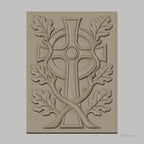 Fichier CNC & impression 3D patio mauresque, arcades et bassin central, haute qualité relief STL